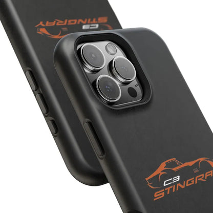 Corvette C3 Stingray Magnetic Tough Case, iPhone Case, Impact Resistant, MagSafe, Rubber Liner, Matte or Glossy, Cell Phone Case
