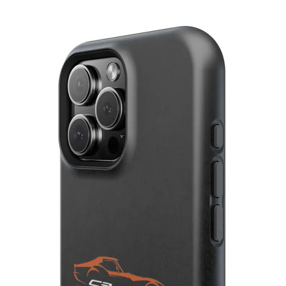 Corvette C3 Stingray Magnetic Tough Case, iPhone Case, Impact Resistant, MagSafe, Rubber Liner, Matte or Glossy, Cell Phone Case