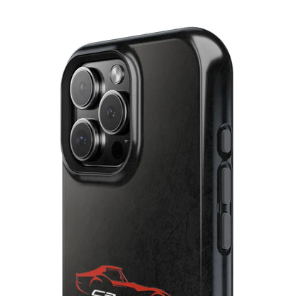 Corvette C3 Stingray Magnetic Tough Case, iPhone Case, Impact Resistant, MagSafe, Rubber Liner, Matte or Glossy, Cell Phone Case