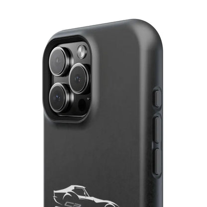 Corvette C3 Stingray Magnetic Tough Case, iPhone Case, Impact Resistant, MagSafe, Rubber Liner, Matte or Glossy, Cell Phone Case