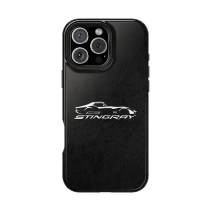 Corvette C3 Stingray Magnetic Tough Case, iPhone Case, Impact Resistant, MagSafe, Rubber Liner, Matte or Glossy, Cell Phone Case