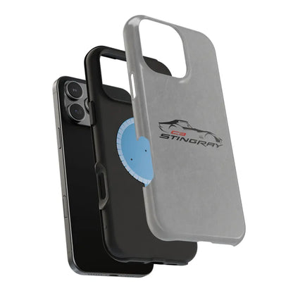 Corvette C3 Stingray Magnetic Tough Case, iPhone Case, Impact Resistant, MagSafe, Rubber Liner, Matte or Glossy, Cell Phone Case