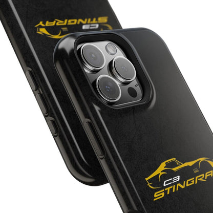 Corvette C3 Stingray Magnetic Tough Case, iPhone Case, Impact Resistant, MagSafe, Rubber Liner, Matte or Glossy, Cell Phone Case