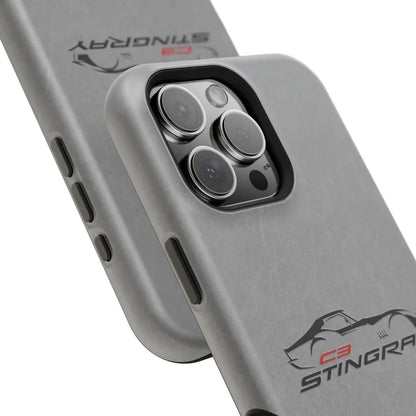 Corvette C3 Stingray Magnetic Tough Case, iPhone Case, Impact Resistant, MagSafe, Rubber Liner, Matte or Glossy, Cell Phone Case