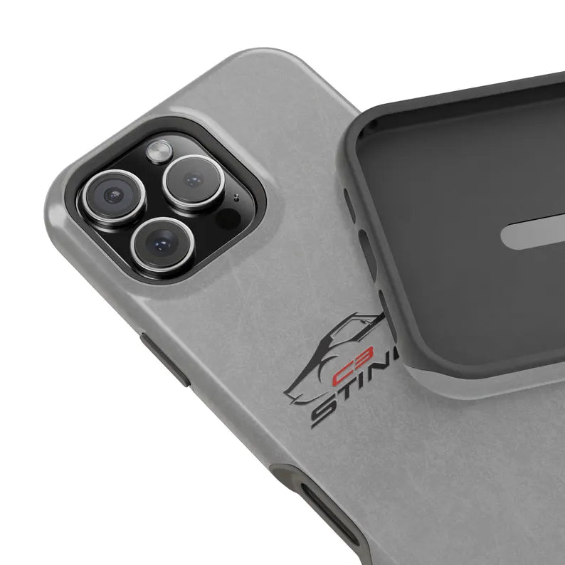Corvette C3 Stingray Magnetic Tough Case, iPhone Case, Impact Resistant, MagSafe, Rubber Liner, Matte or Glossy, Cell Phone Case