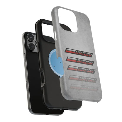 Corvette Grand Sport Magnetic Tough Case, iPhone Case, Impact Resistant, MagSafe, Rubber Liner, Matte or Glossy, Cell Phone Case