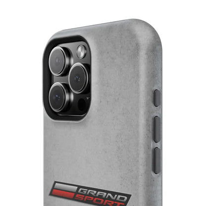 Corvette Grand Sport Magnetic Tough Case, iPhone Case, Impact Resistant, MagSafe, Rubber Liner, Matte or Glossy, Cell Phone Case