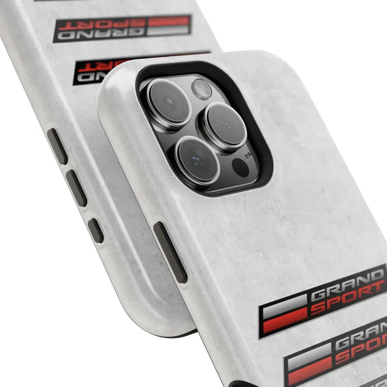 Corvette Grand Sport Magnetic Tough Case, iPhone Case, Impact Resistant, MagSafe, Rubber Liner, Matte or Glossy, Cell Phone Case
