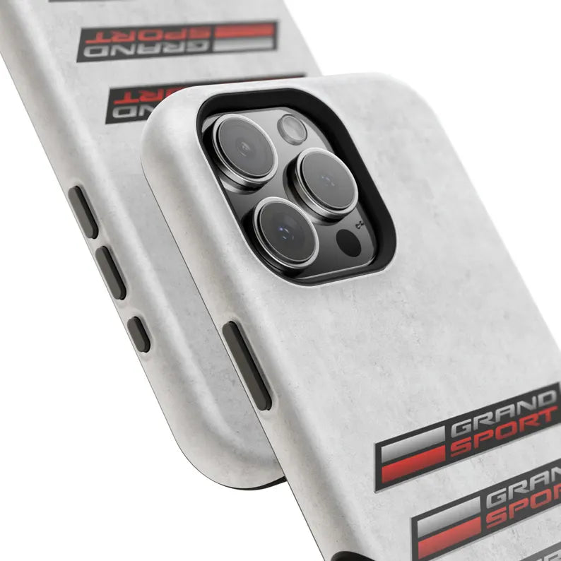 Corvette Grand Sport Magnetic Tough Case, iPhone Case, Impact Resistant, MagSafe, Rubber Liner, Matte or Glossy, Cell Phone Case