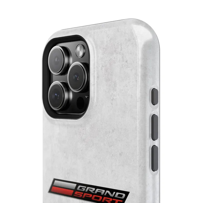 Corvette Grand Sport Magnetic Tough Case, iPhone Case, Impact Resistant, MagSafe, Rubber Liner, Matte or Glossy, Cell Phone Case