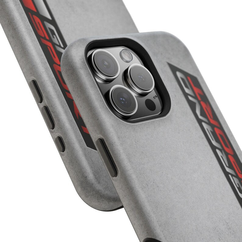 Corvette Grand Sport Magnetic Tough Case, iPhone Case, Impact Resistant, MagSafe, Rubber Liner, Matte or Glossy, Cell Phone Case