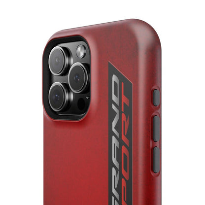 Corvette Grand Sport Magnetic Tough Case, iPhone Case, Impact Resistant, MagSafe, Rubber Liner, Matte or Glossy, Cell Phone Case
