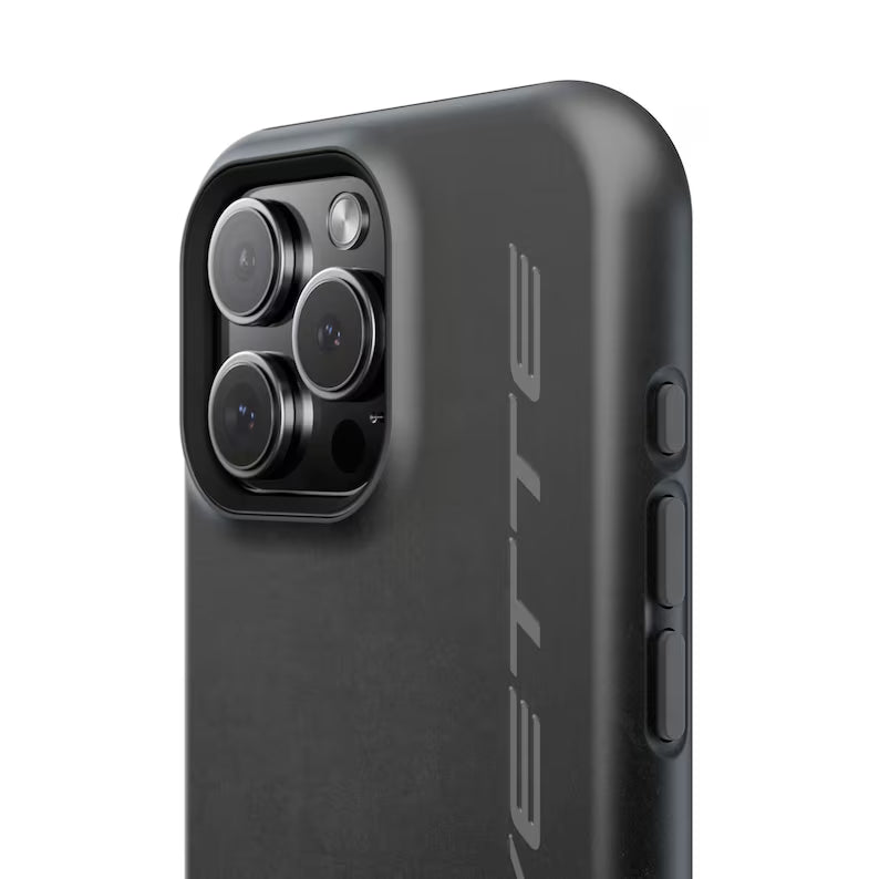 Corvette C8 Magnetic Tough Case, iPhone Case, Impact Resistant, MagSafe, Rubber Liner, Matte or Glossy, Cell Phone Case