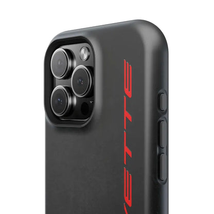 Corvette C8 Magnetic Tough Case, iPhone Case, Impact Resistant, MagSafe, Rubber Liner, Matte or Glossy, Cell Phone Case