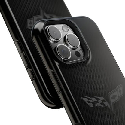 Corvette C6 "Blackout" Magnetic Tough Case, iPhone Case, Impact Resistant, MagSafe, Rubber Liner, Matte or Glossy, Cell Phone Case