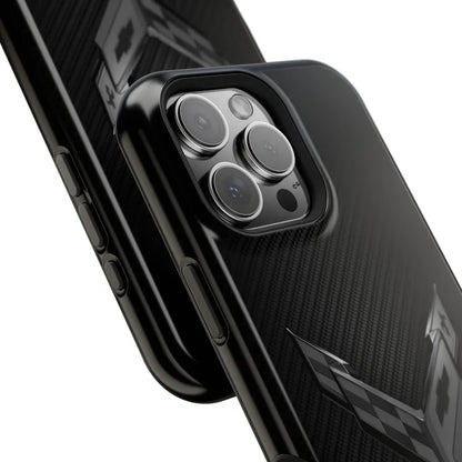 Corvette C8 "Blackout" Magnetic Tough Case, iPhone Case, Impact Resistant, MagSafe, Rubber Liner, Matte or Glossy, Cell Phone Case