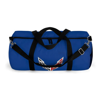 Blue Corvette Duffel Bag, C8 Logo, Gym Bag, Travel Bag, Gifts for Car Guys, Gifts for Car Girls, Corvette Merch, Overnight Duffel