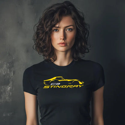 Corvette C3 Stingray Custom T-Shirt, Bella+Canvas T-Shirt, Unisex, Corvette Apparel, Graphic Tee, Soft T-Shirt, Stingray Logo