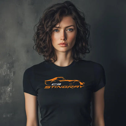 Corvette C3 Stingray Custom T-Shirt, Bella+Canvas T-Shirt, Unisex, Corvette Apparel, Graphic Tee, Soft T-Shirt, Stingray Logo