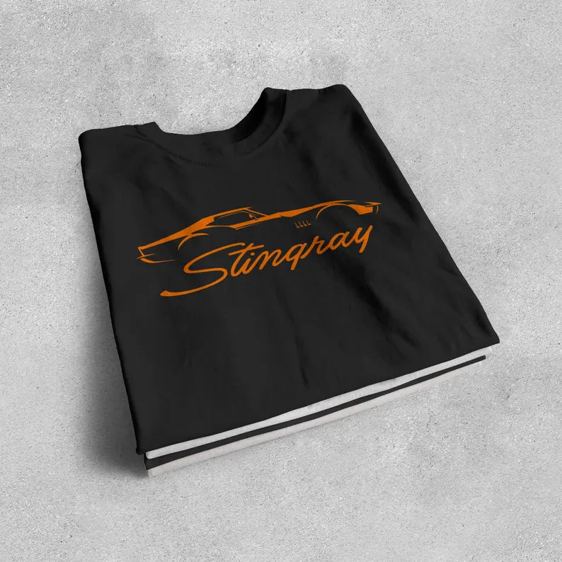 Corvette C3 Stingray Custom Illustrated T-Shirt, Bella and Canvas T-Shirt, Unisex, Corvette Apparel, Graphic Tee, Soft T-Shirt