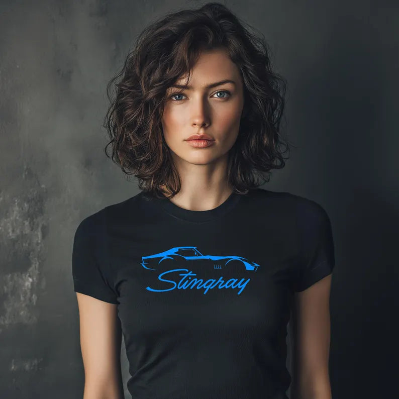 Corvette C3 Stingray Custom Illustrated T-Shirt, Bella and Canvas T-Shirt, Unisex, Corvette Apparel, Graphic Tee, Soft T-Shirt