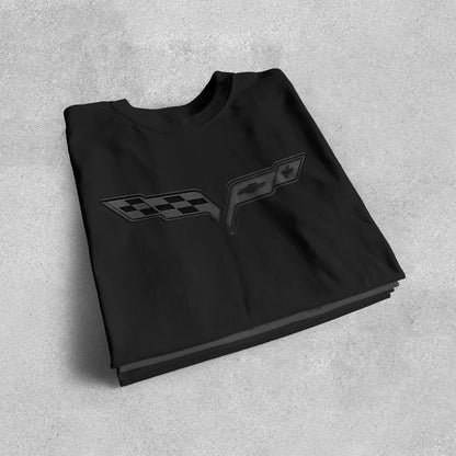 Corvette C6 Blackout Emblem T-Shirt, C6 Logo,  Bella+Canvas T-Shirt, Corvette Apparel, Graphic Tee, Soft T-Shirt