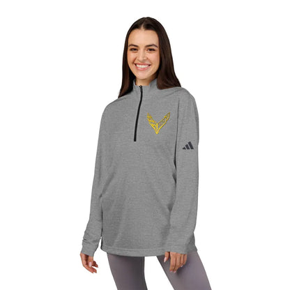 Adidas® Quarter-Zip Corvette C8 Pullover,  Athletic Wear, Gym Lovers, Gifts for Him/Her, Casual Wear, Long Sleeve