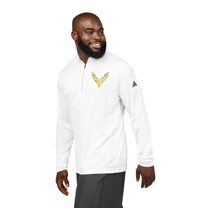 Adidas® Quarter-Zip Corvette C8 Pullover,  Athletic Wear, Gym Lovers, Gifts for Him/Her, Casual Wear, Long Sleeve
