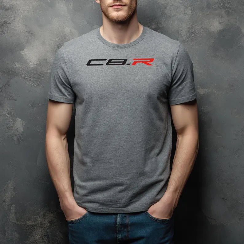 Corvette C8.R T-Shirt, Bella+Canvas T-Shirt, Unisex, Corvette Apparel, Graphic Tee, Soft T-Shirt, C8R Logo