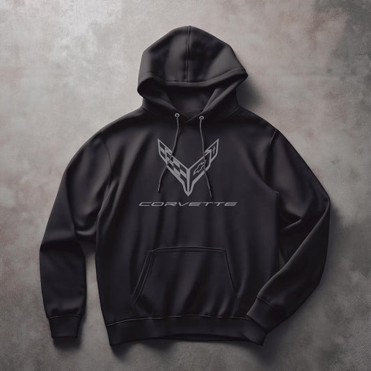 Corvette C8 Hoodie, Corvette Sweatshirt, Gifts for Car Guys, Gifts for Car Girls, JERZEES® NuBlend®, Pullover, Unisex, Hoody