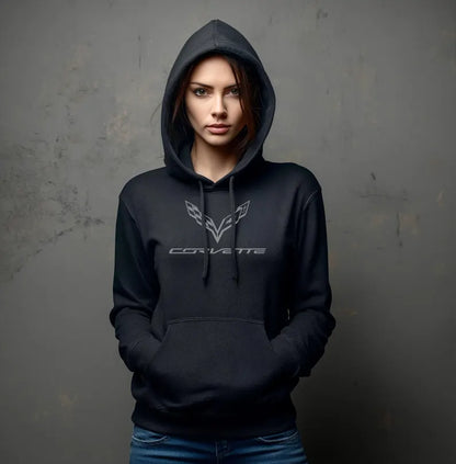 Corvette C7 Hoodie, Corvette Sweatshirt, Gifts for Car Guys, Gifts for Car Girls, JERZEES® NuBlend®, Pullover, Unisex, Hoody