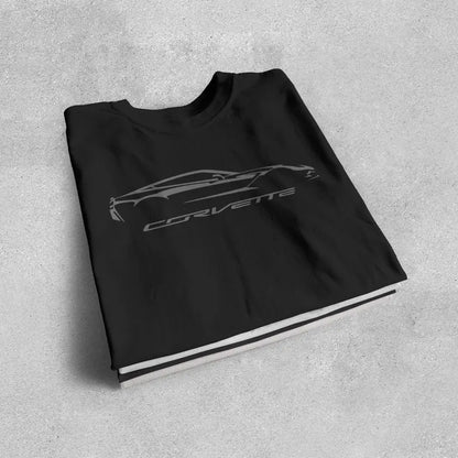 Corvette C7 Silhouette T-Shirt, Bella and Canvas T-Shirt, Corvette Apparel, Graphic Tee, Soft T-Shirt, Unisex T-Shirt, Raceday Gear