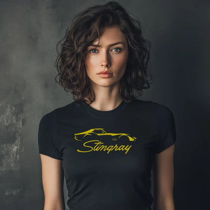 Corvette C3 Stingray Custom Illustrated T-Shirt, Bella and Canvas T-Shirt, Unisex, Corvette Apparel, Graphic Tee, Soft T-Shirt