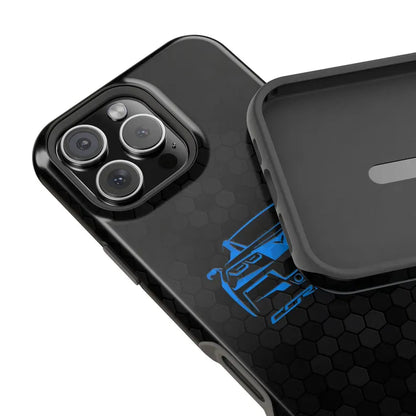 Corvette C7 Custom Illustrated Magnetic Tough Case, iPhone Case, Impact Resistant, MagSafe, Rubber Liner, Matte or Glossy, Cell Phone Case