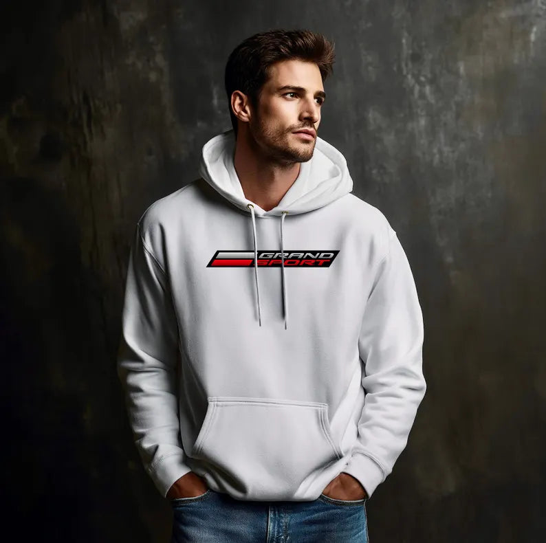 Corvette Grand Sport Hoodie, Corvette Sweatshirt, Gifts for Car Guys, Gifts for Car Girls, JERZEES® NuBlend®, Pullover, Unisex, Hoody