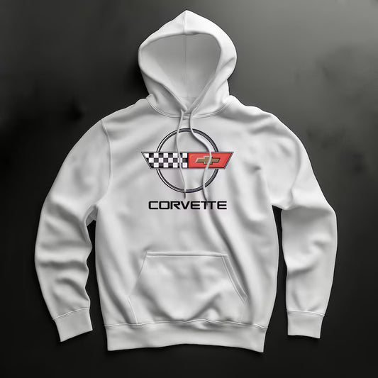 Corvette C4 Hoodie, Corvette Sweatshirt, Gifts for Car Guys, Gifts for Car Girls, JERZEES® NuBlend®, Pullover, Unisex, Hoody