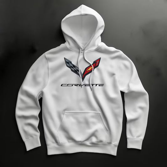 Corvette C7 Hoodie, Corvette Sweatshirt, Gifts for Car Guys, Gifts for Car Girls, JERZEES® NuBlend®, Pullover, Unisex, Hoody