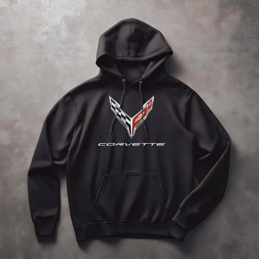 Corvette C8 Hoodie, Corvette Sweatshirt, Gifts for Car Guys, Gifts for Car Girls, JERZEES® NuBlend®, Pullover, Unisex, Hoody