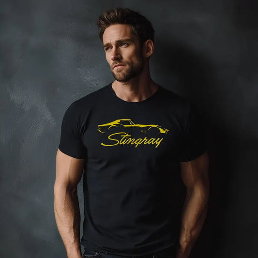 Corvette C3 Stingray Custom Illustrated T-Shirt, Bella and Canvas T-Shirt, Unisex, Corvette Apparel, Graphic Tee, Soft T-Shirt