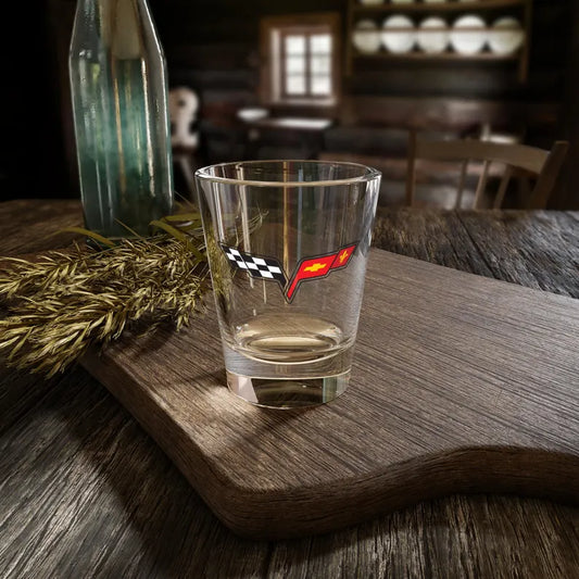 Corvette C6 Shot Glass, Perfect for Celebrations, Racing Fans, Gift for Him, Barware, Automotive Collectible