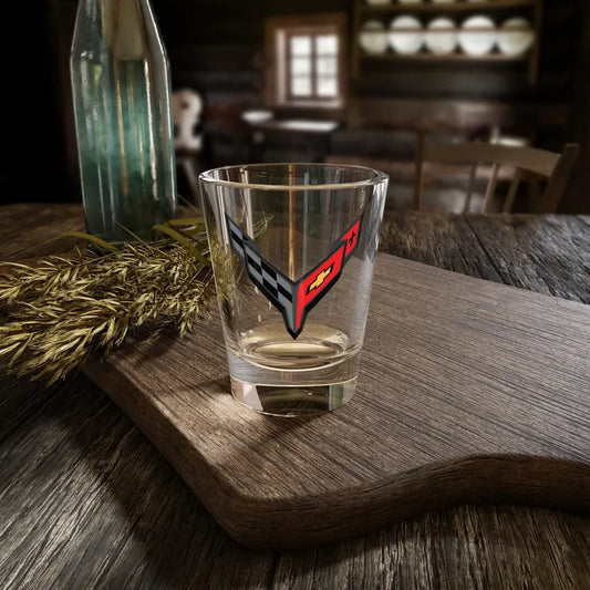 Corvette C8 Shot Glass, Perfect for Celebrations, Racing Fans, Gift for Him, Barware, Automotive Collectible