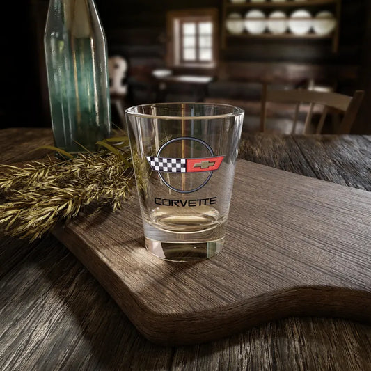 Corvette C4 Shot Glass, Perfect for Celebrations, Racing Fans, Gift for Him, Barware, Automotive Collectible