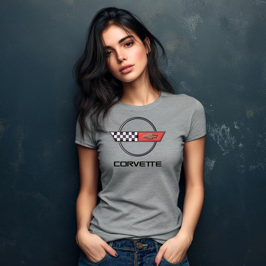 Corvette Womens C4 T-Shirt, C4 Logo, Soft Next Level brand T-Shirt, Corvette Apparel, Graphic Tee, Unisex T-Shirt, Raceday Gear