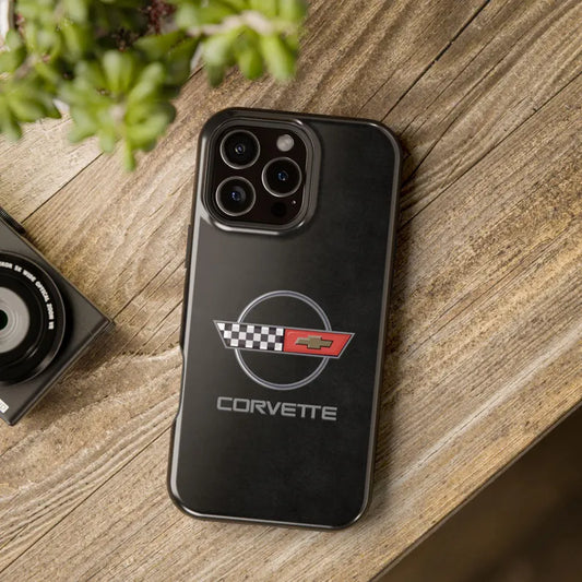 Corvette C4 Magnetic Tough Case, iPhone Case, Impact Resistant, MagSafe, Rubber Liner, Matte or Glossy, Cell Phone Case