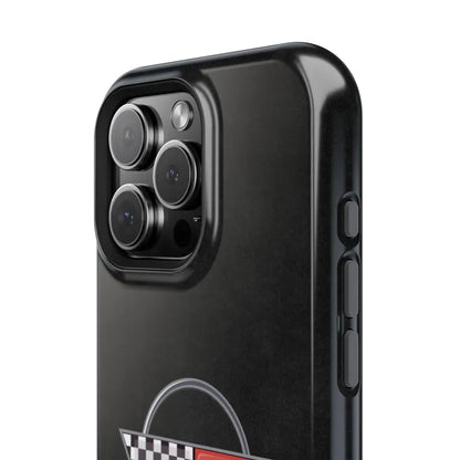 Corvette C4 Magnetic Tough Case, iPhone Case, Impact Resistant, MagSafe, Rubber Liner, Matte or Glossy, Cell Phone Case