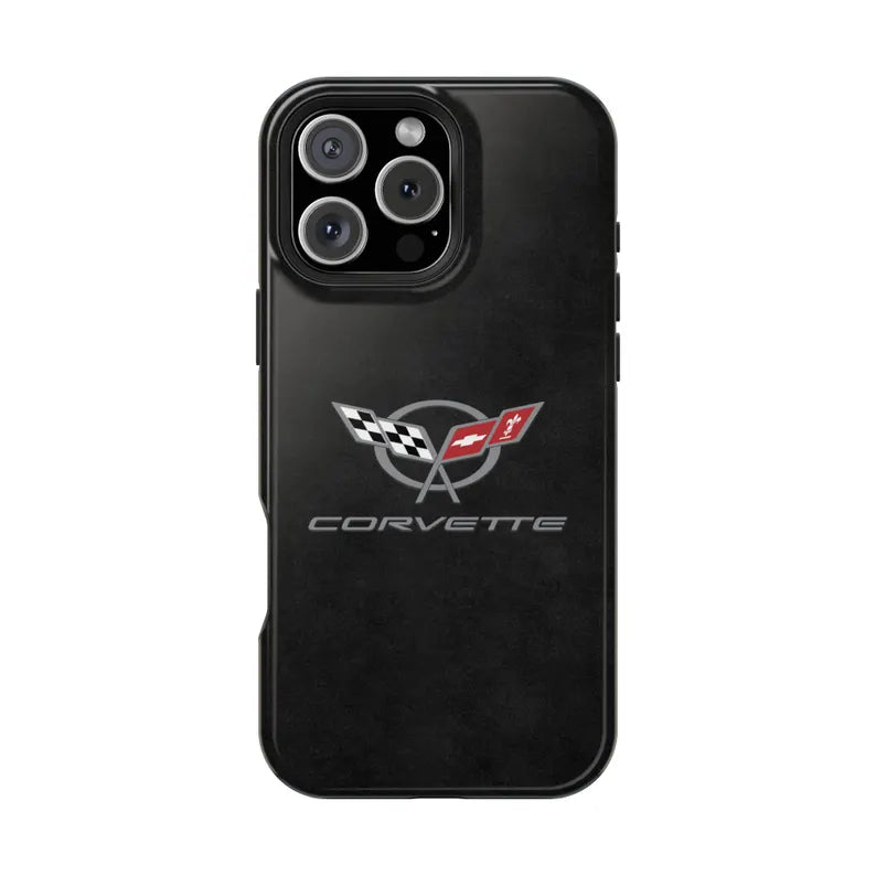 Corvette C5 Magnetic Tough Case, iPhone Case, Impact Resistant, MagSafe, Rubber Liner, Matte or Glossy, Cell Phone Case