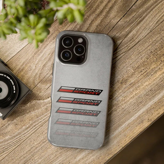 Corvette Grand Sport Magnetic Tough Case, iPhone Case, Impact Resistant, MagSafe, Rubber Liner, Matte or Glossy, Cell Phone Case