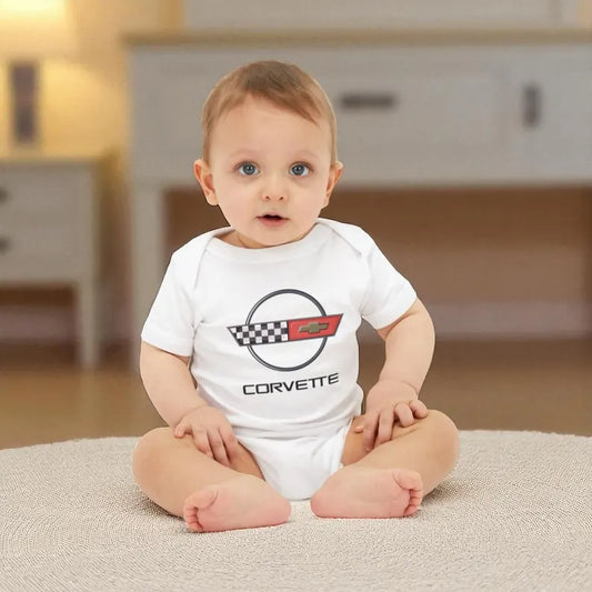 Corvette C4 Baby Onesie, Baby Clothing, Baby Shower Gift, Bella and Canvas Brand, Soft Fabric, Infant Clothes
