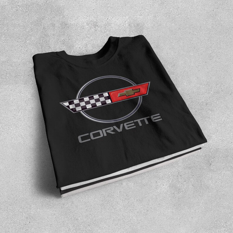Corvette C4 T-Shirt, C4 Logo, Bella+Canvas T-Shirt, Corvette Apparel, Graphic Tee, Soft T-Shirt, Unisex T-Shirt, Raceday Gear