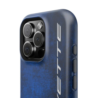 Corvette Blue C8 iPhone Case - Corvette Samsung Phone Case - Cell Phone Case - Impact Resistant - Rubber Liner - Matte or Glossy